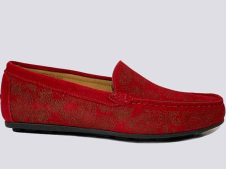 Red Loafer Slip on by Vittoria Megnoni 23652