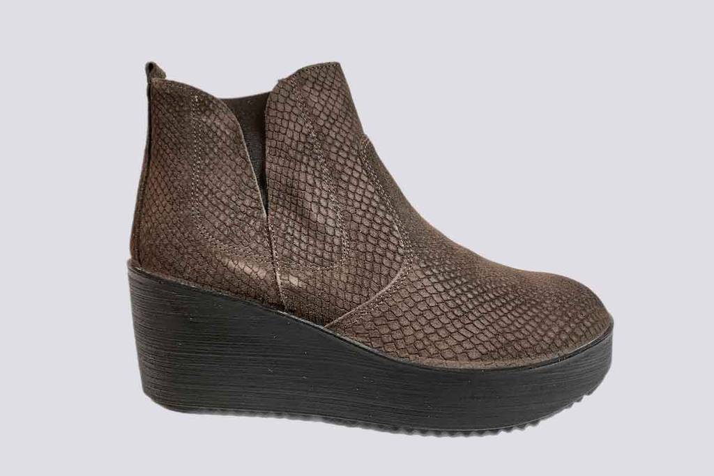 IMAC COFFEE platform heel boots 23002
