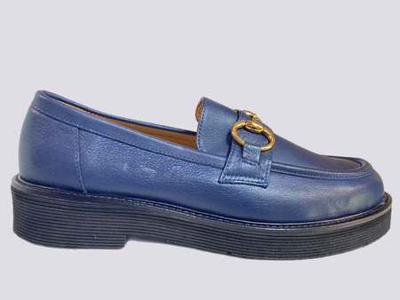 Phillip Gautier 10516 chunky navy loafers
