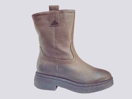 Phillip Gautier FUR LINED Brown Boots  3214