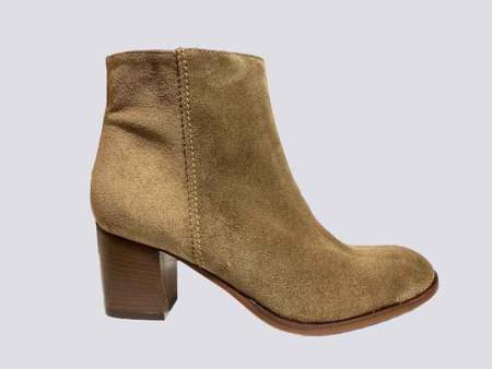23160 BEIGE HIGH HEELED BOOTS IN SUEDE BY LAMICA