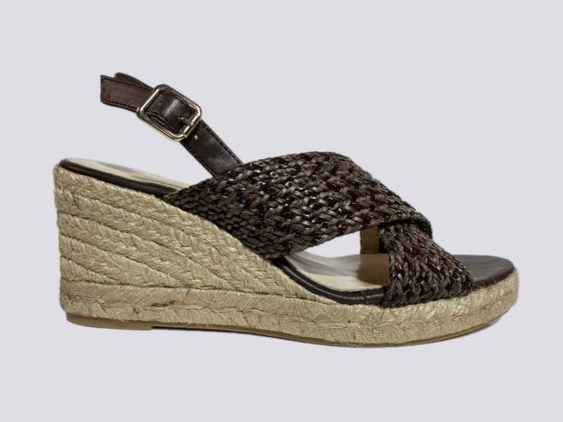 Woven Espadrilles By KESS in  CHOCOLATE 24283