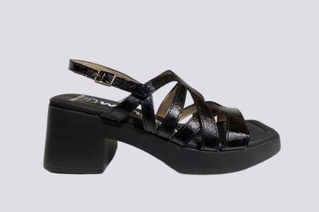 Wonders Light Mid Heel (5cm)Sandals  Black 24003