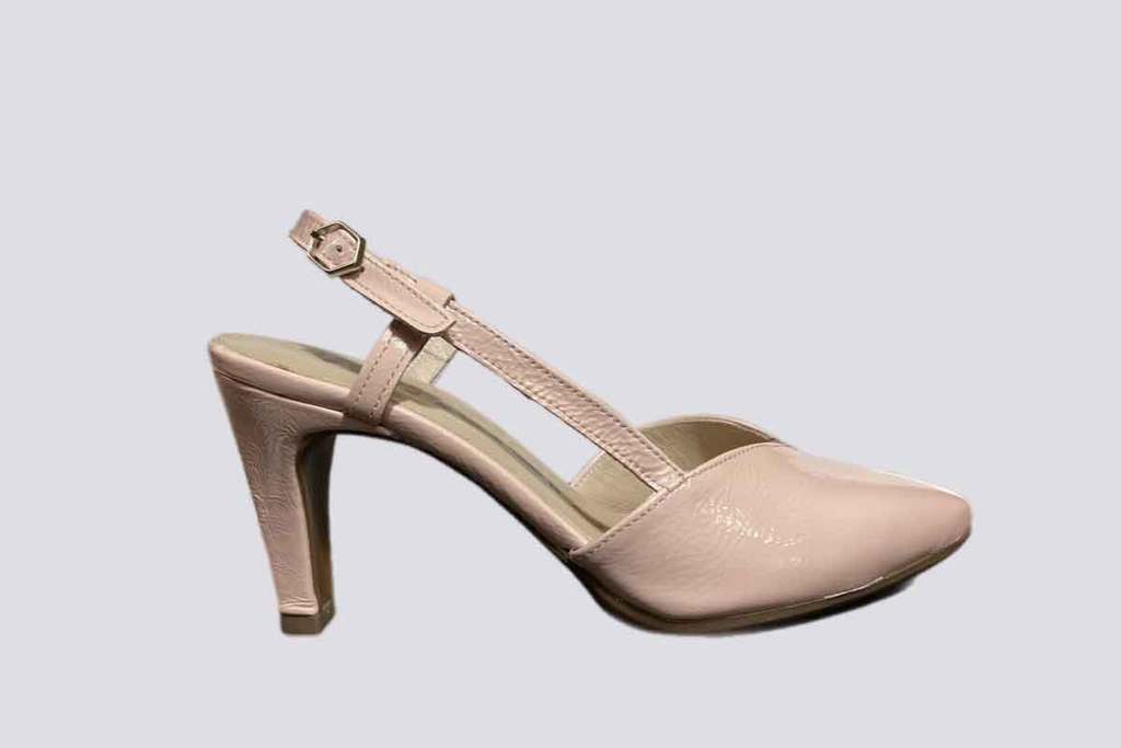 Wonders  Patent Pointed toe Slingbacks  Pale Pink 24428