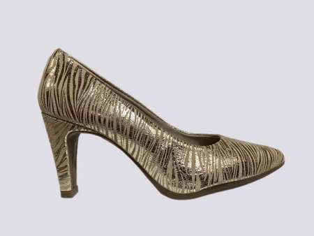Wonders High Heel (7cm) Patent Pumps Gold SAND 24260