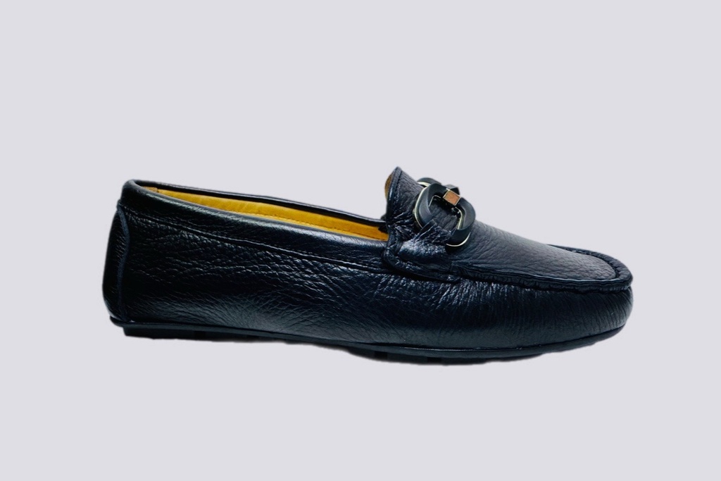 Leather Loafer Moccassin Vittoria Megnoni